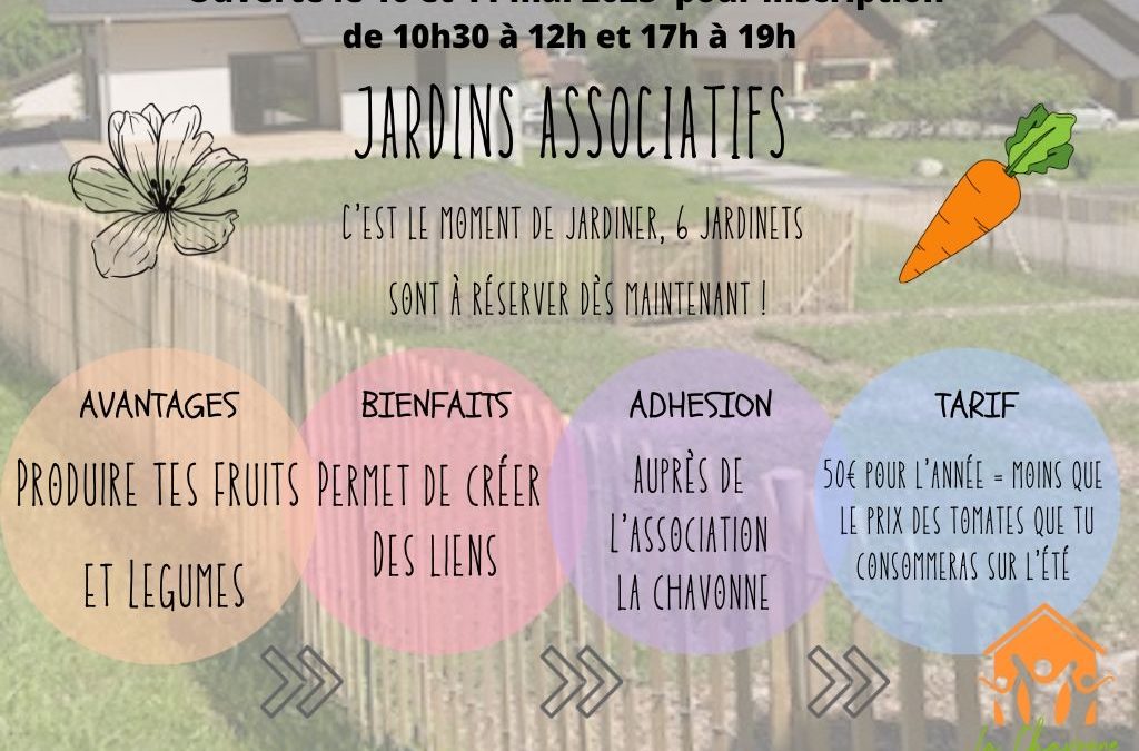 Réservez votre jardin associatif : 1 jardin ESt encore disponible !